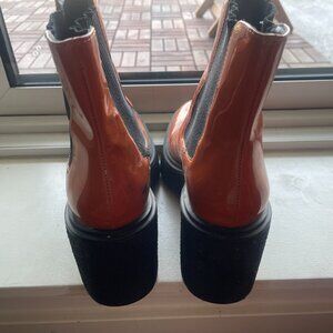 Ankle Boots - Cognac/Rust Orange